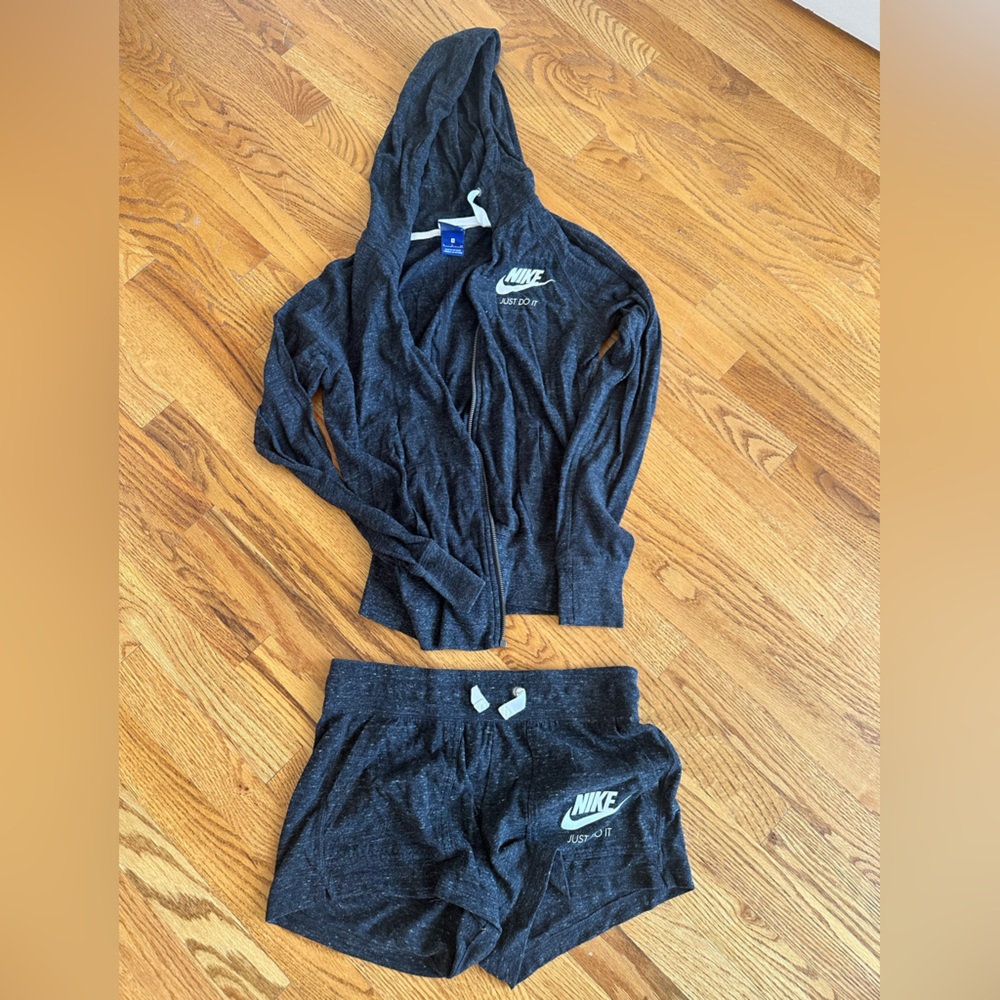 Nike matching jacket & shorts